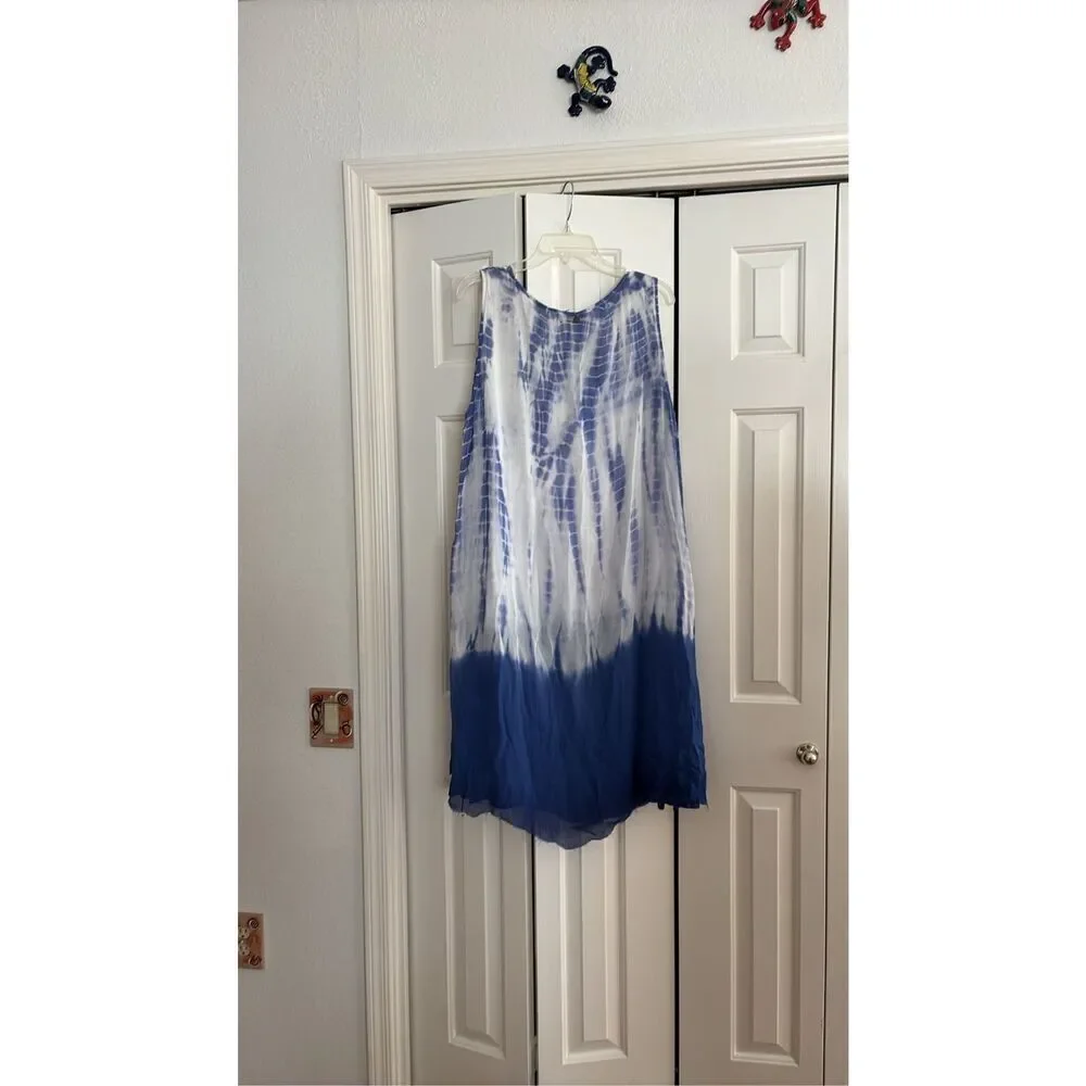 Soft Surroundings Lined Tie Dye Dress/Coverup